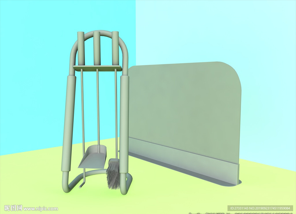 壁炉模型 壁炉设施 C4D模型