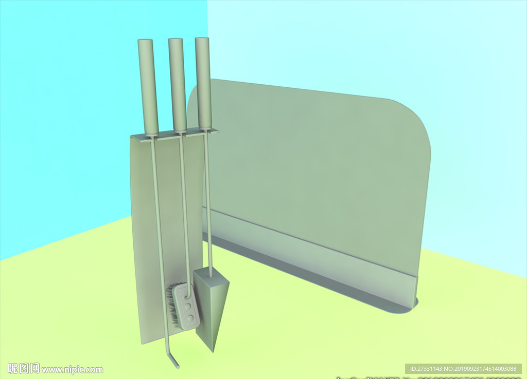 壁炉模型 壁炉设施 C4D模型