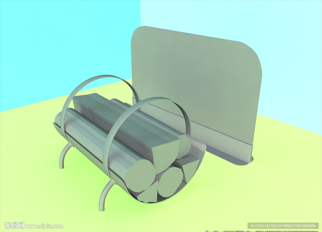 壁炉模型 壁炉设施 C4D模型