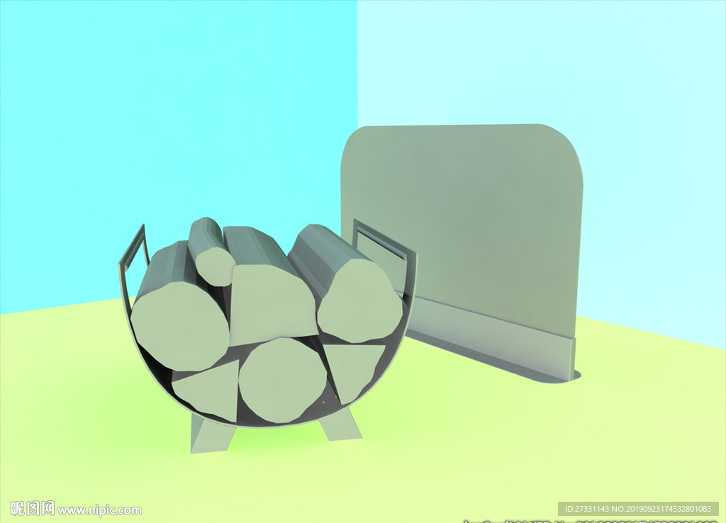 壁炉模型 壁炉设施 C4D模型