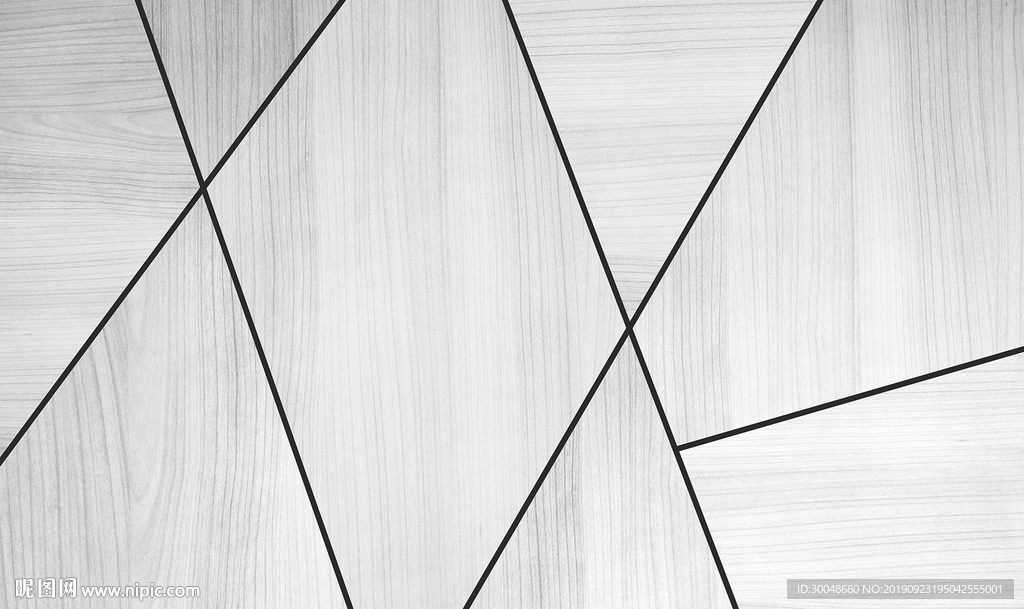 现代简约几何木纹北欧电视背景墙