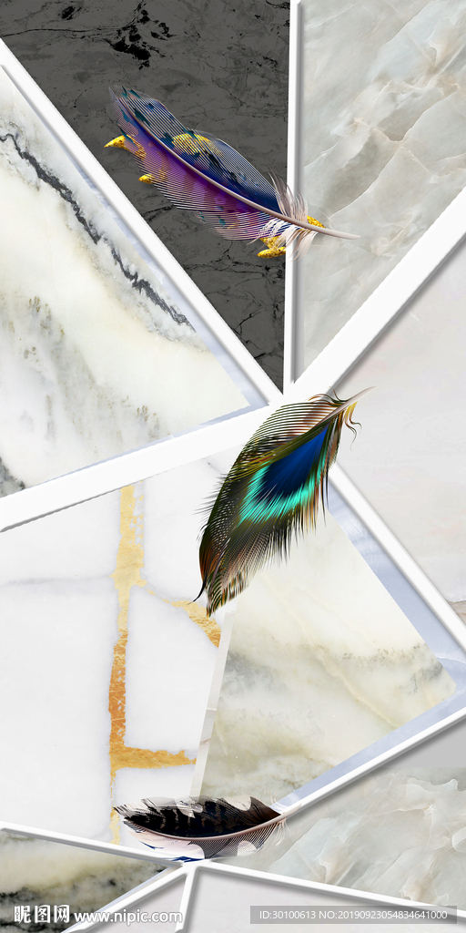 高清装饰画 TIF分层 玄关画