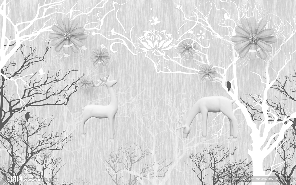 高档现代装饰画 TIF分层