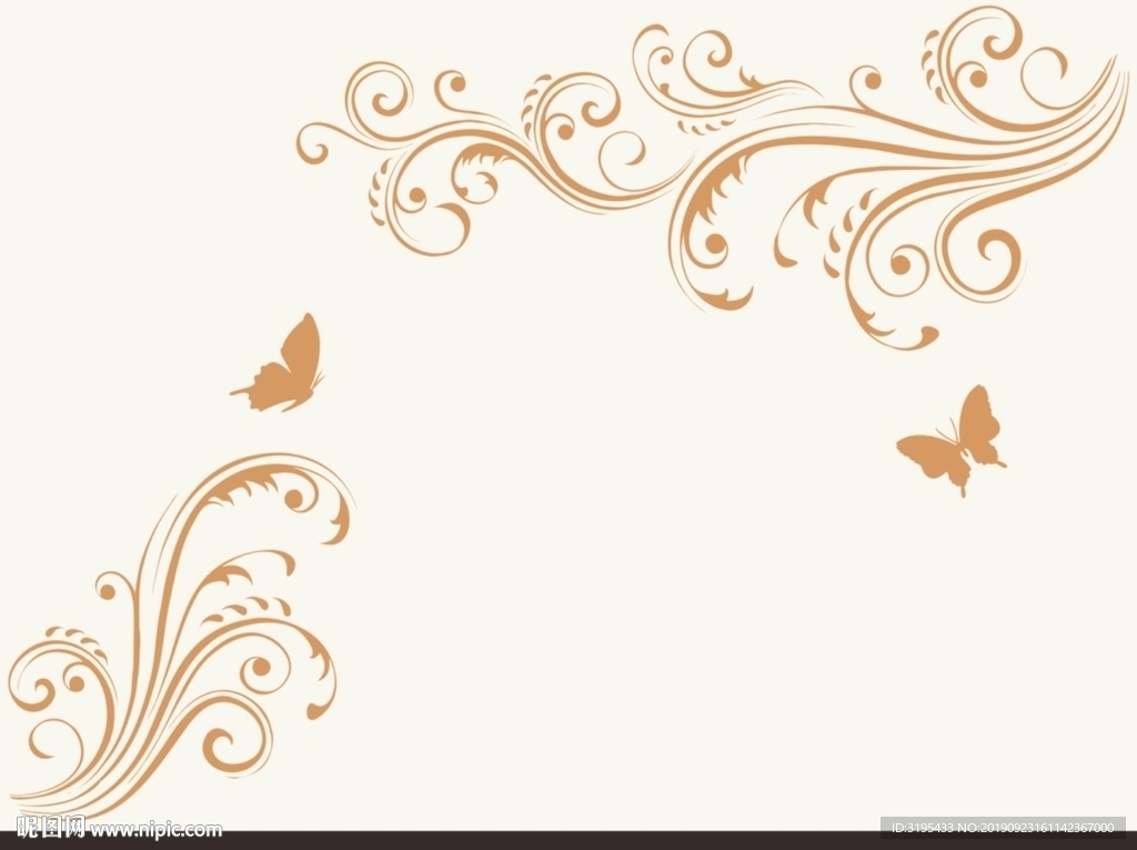 对角花矢量 蝴蝶花矢量