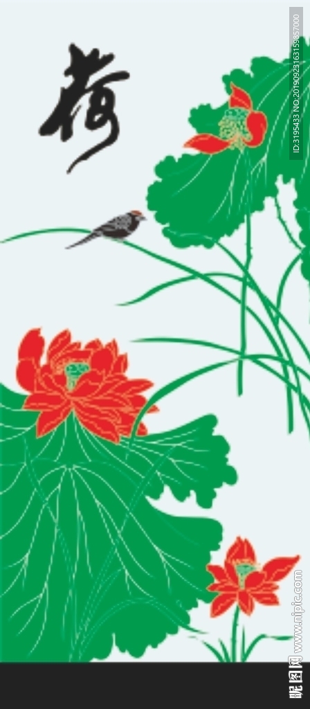 荷花矢量a莲花矢量