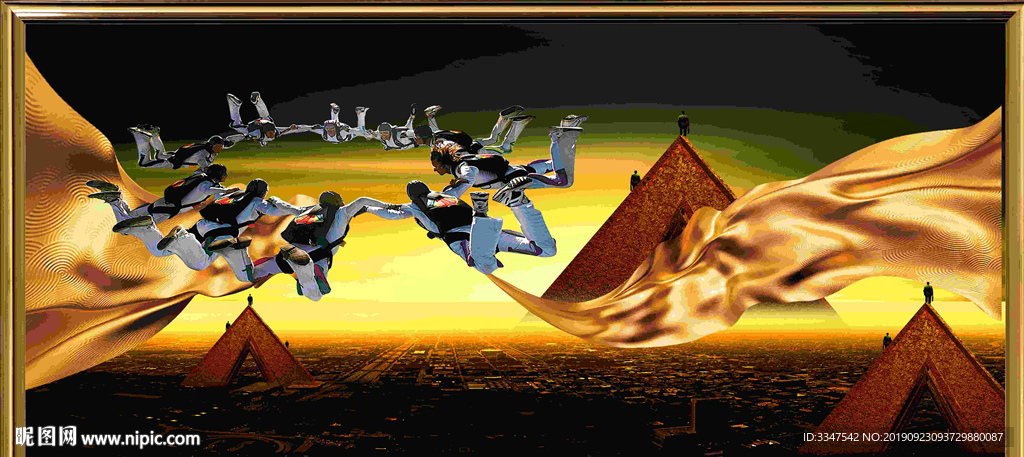 山高人为峰 背景画