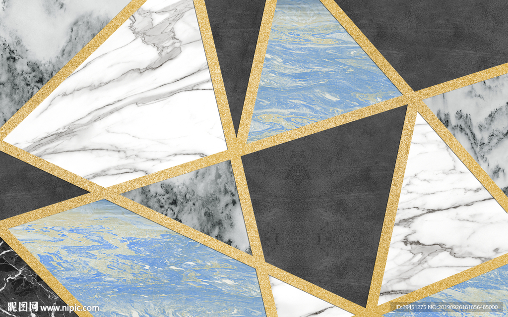 石纹几何背景墙 TIF分层