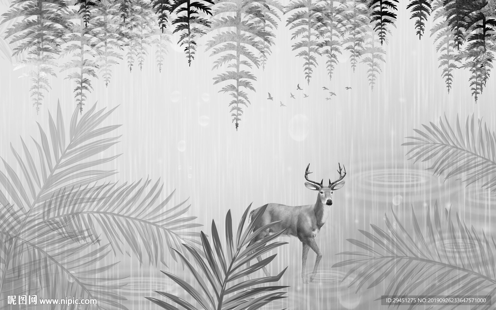 新款新北欧装饰画 TIF分层