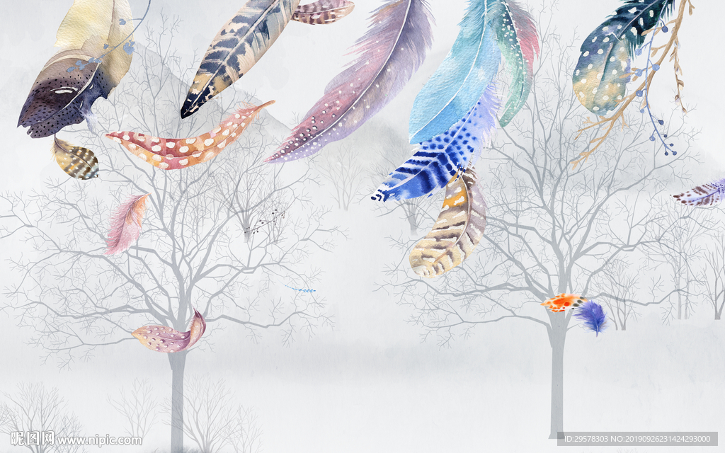 高档新欧式装饰画 TIF分层