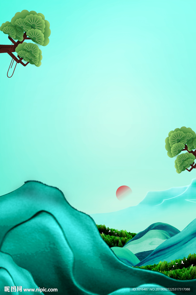 节气稿 微信稿 地产 手绘卡通