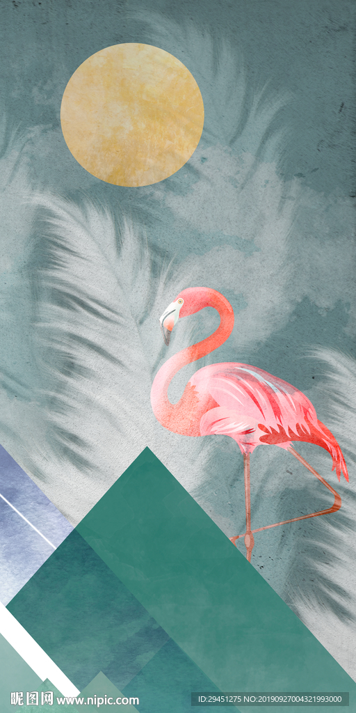 现代简约玄关画 TIF分层