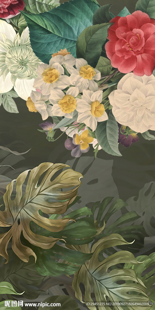 现代新简欧玄关画 TIF分层