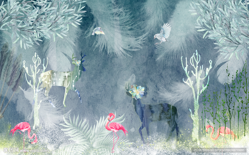 高清现代新装饰画 TIF分层