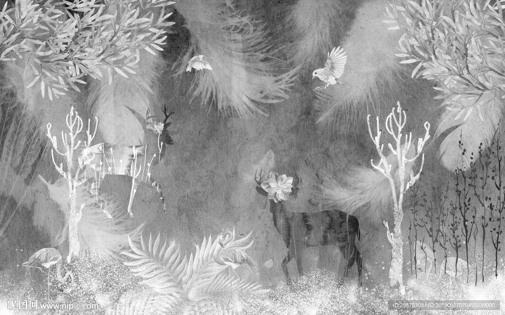 精美现代新装饰画 TIF分层