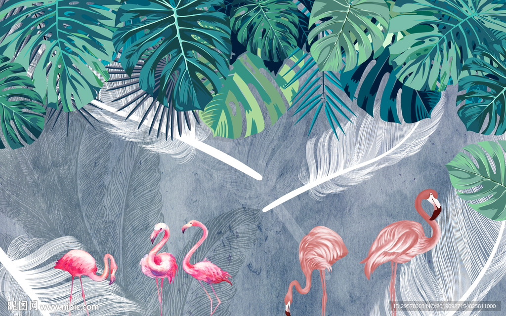 北欧现代装饰画 TIF分层