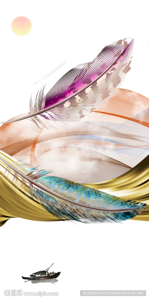 大气新欧式玄关画 TIF分层