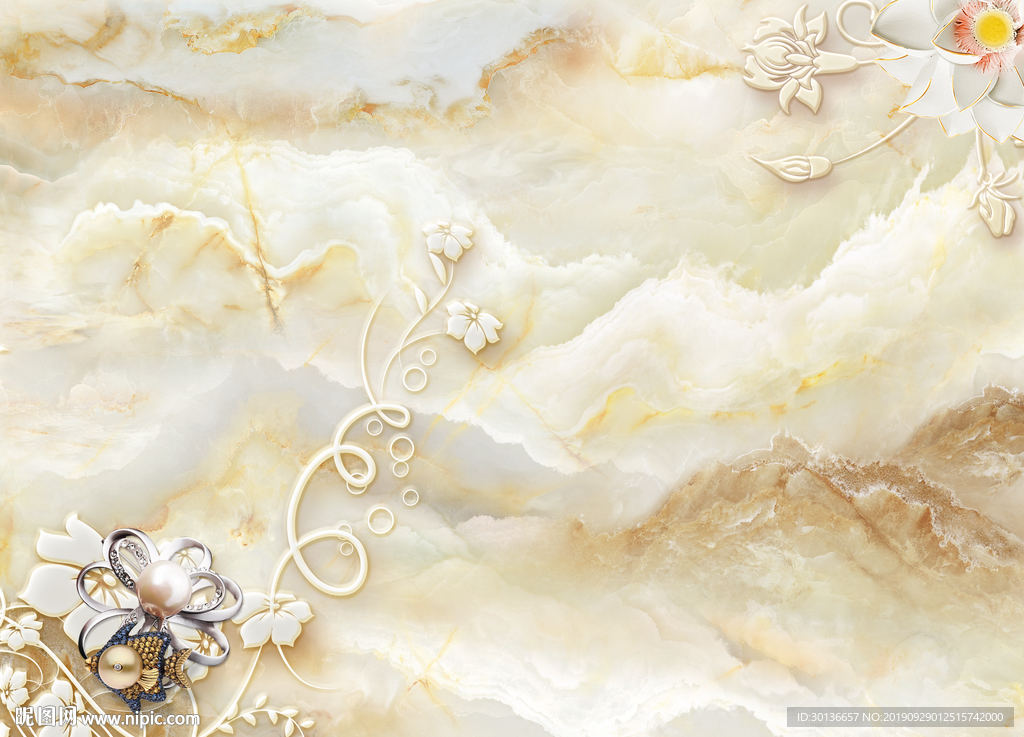 大理石背景墙 TIF分层