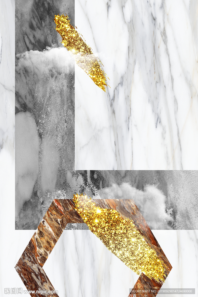 爵士白高清装饰画 TIF分层