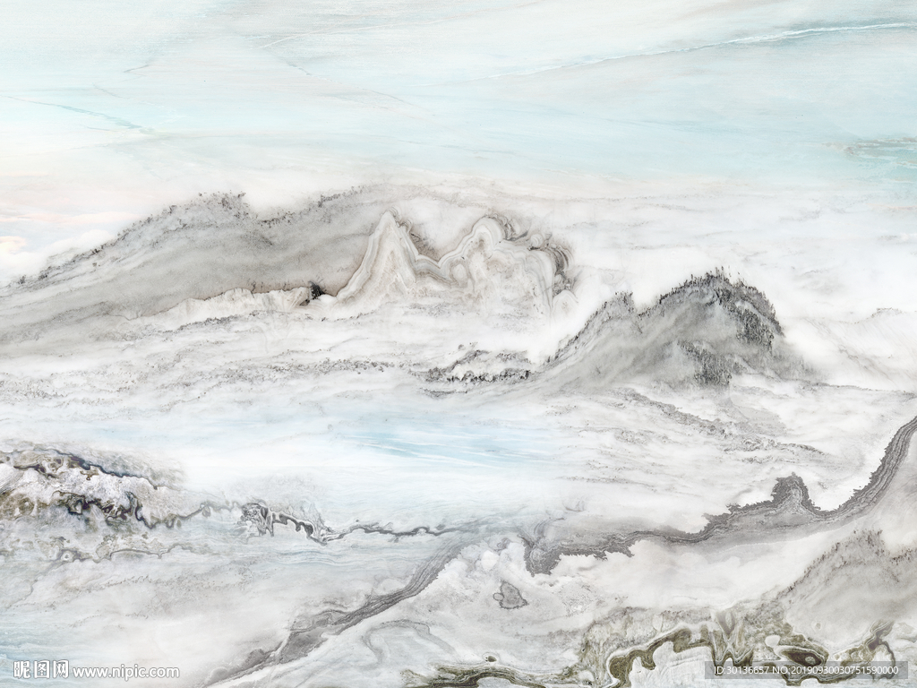 简约山水大理石 TIF合层