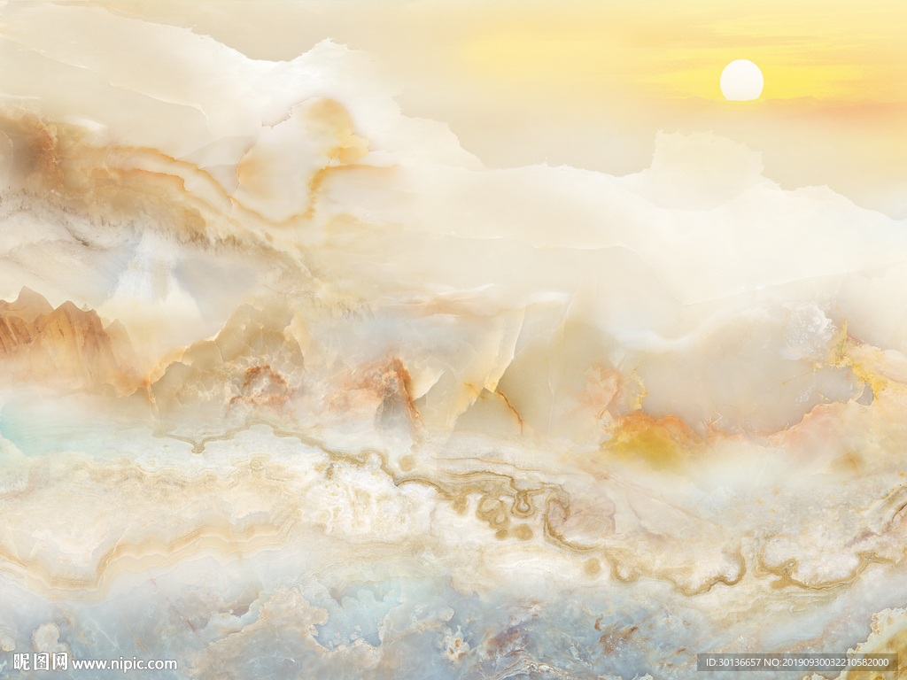 现代山水大理石 TIF合层