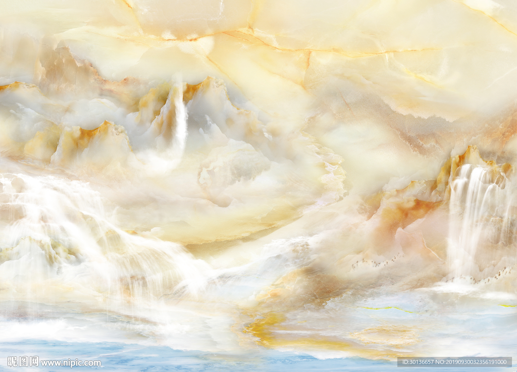 奢华山水大理石 TIF合层