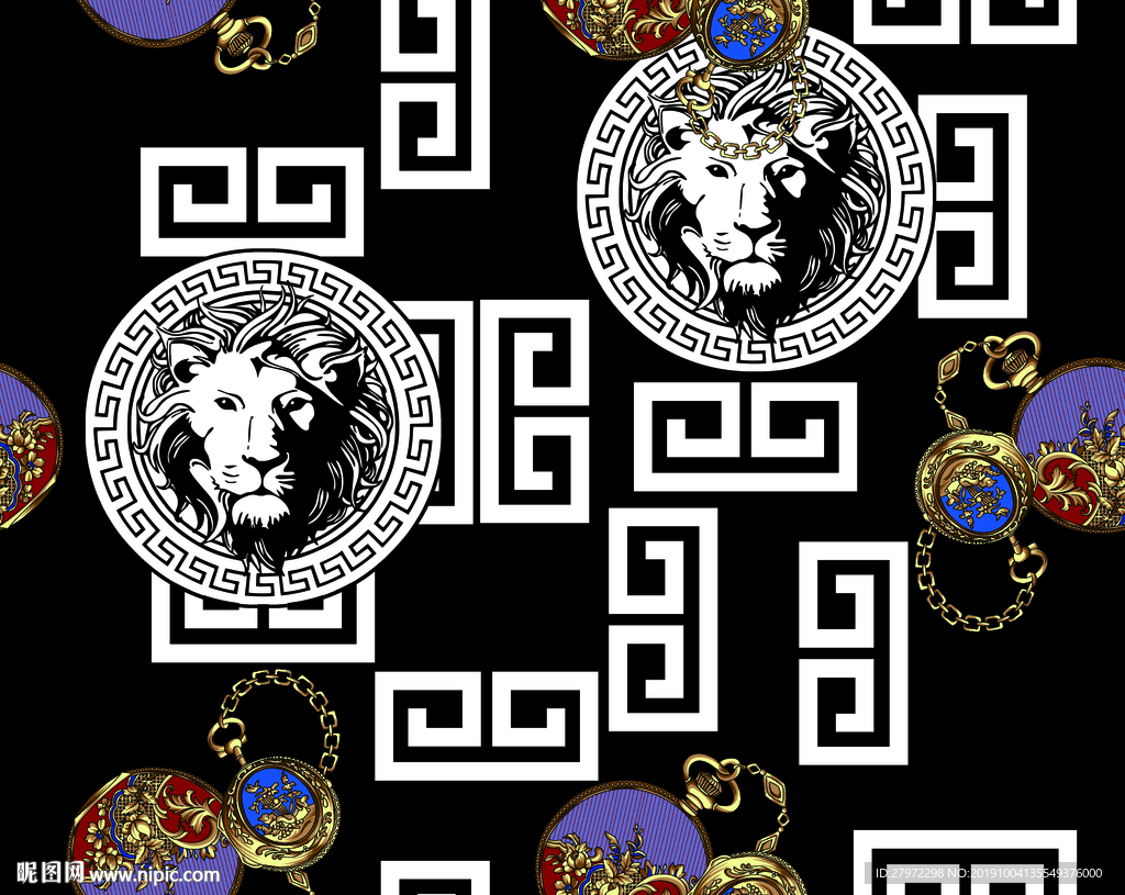 大牌男装  链条 老虎