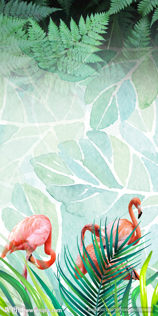 奢华 欧式玄关画 TIF分层