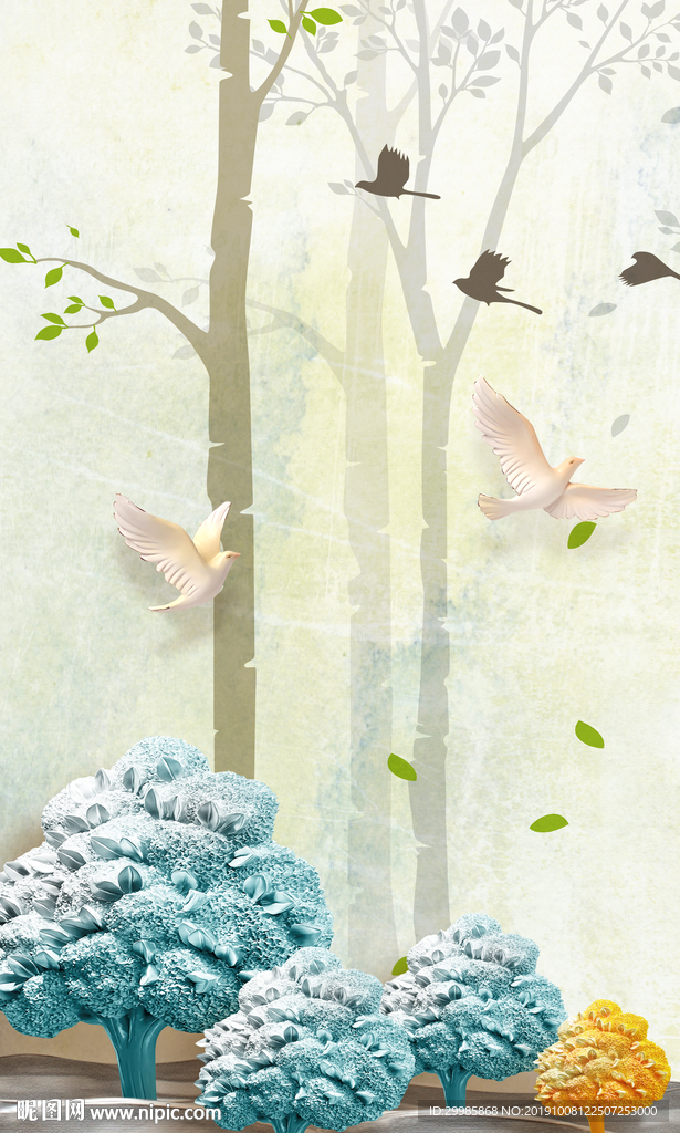 高清欧式麋鹿 TIF分层 梅