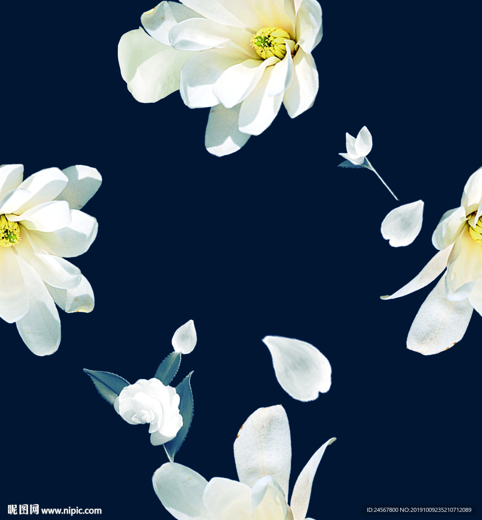 小碎花 数码印花 花朵