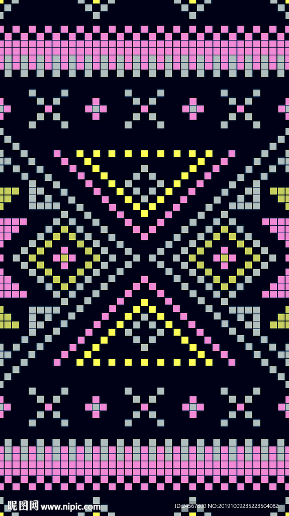 民族风 数码印花 几何