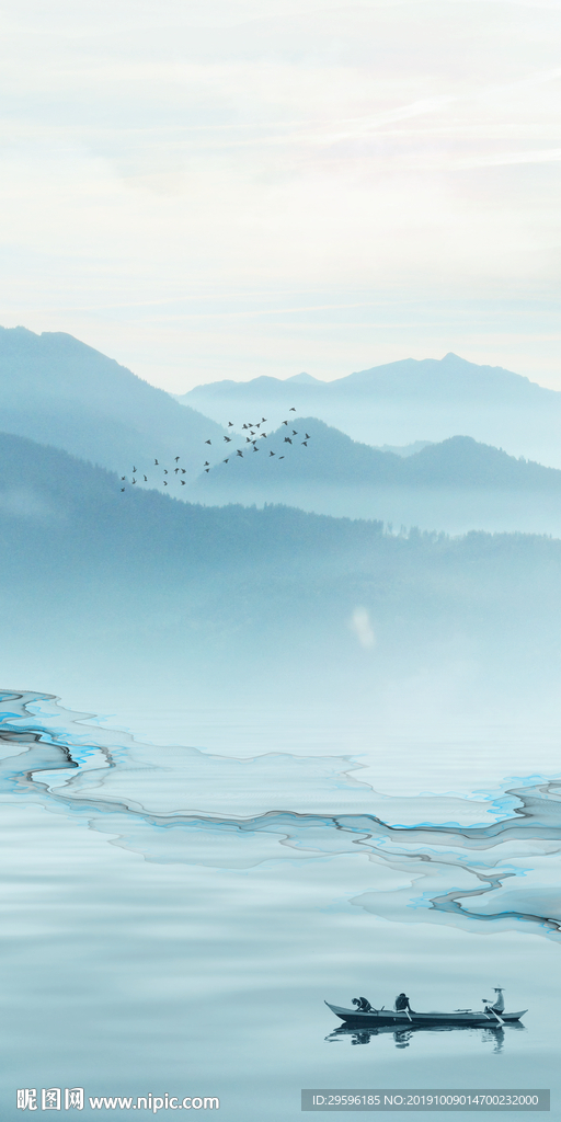 现代 新款山水玄关 TIF分层