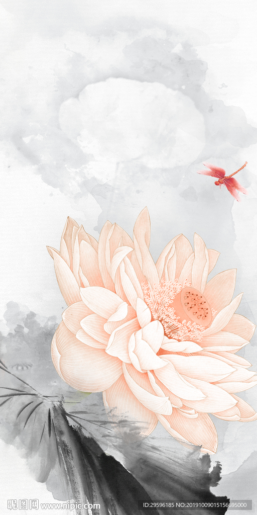 爵士白新款山水玄关 TIF分层