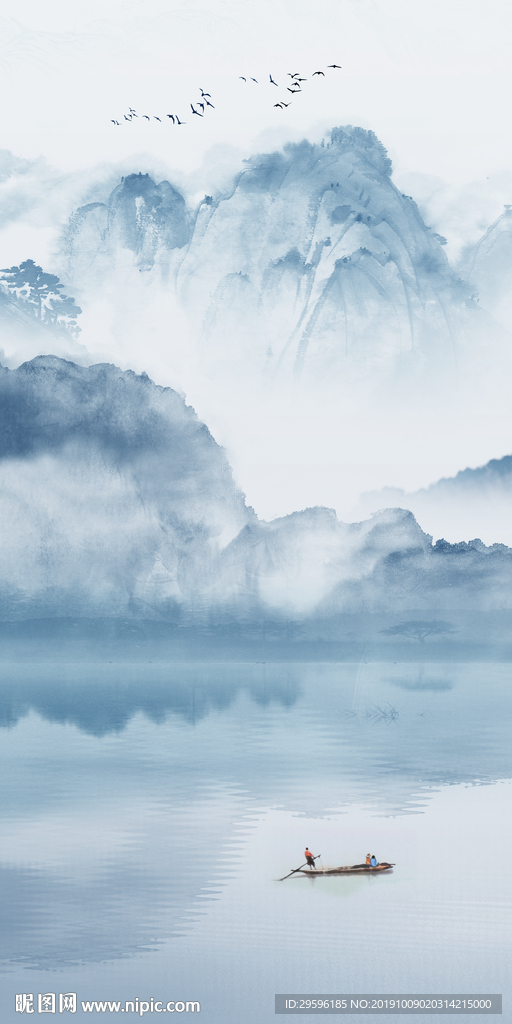 大气新款山水玄关 TIF分层