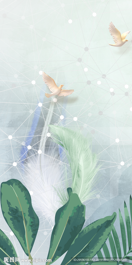 北欧装饰新玄关画 TIF分层