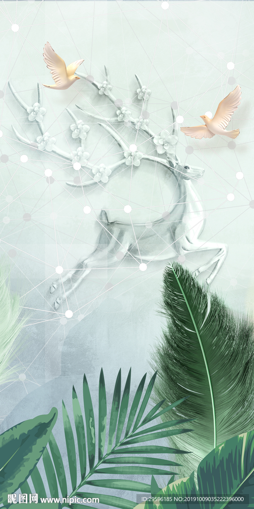 欧式装饰新玄关画 TIF分层