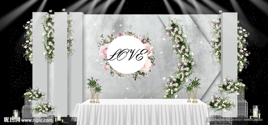 婚礼迎宾牌 水牌 婚礼LOGO