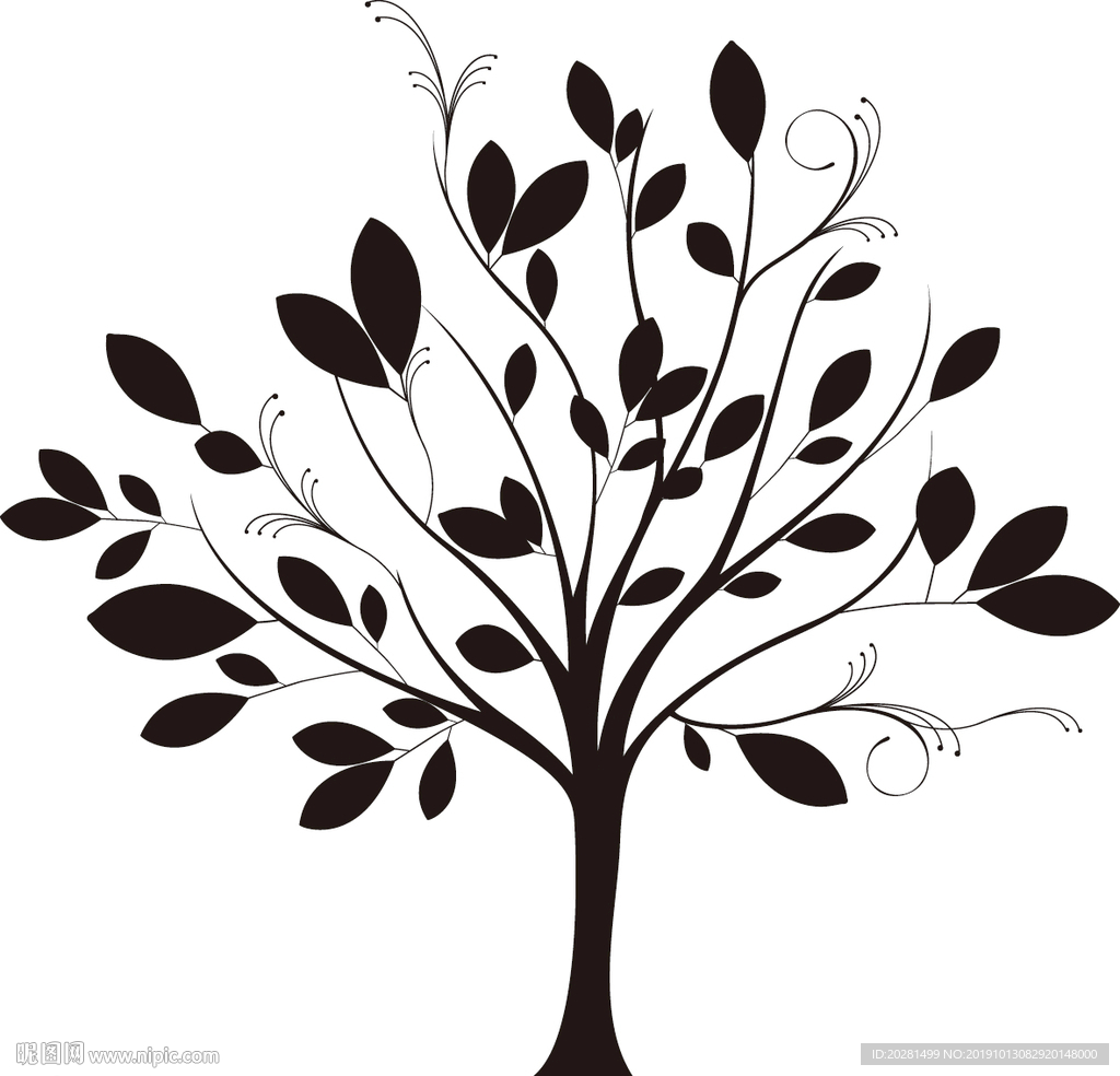 树矢量图