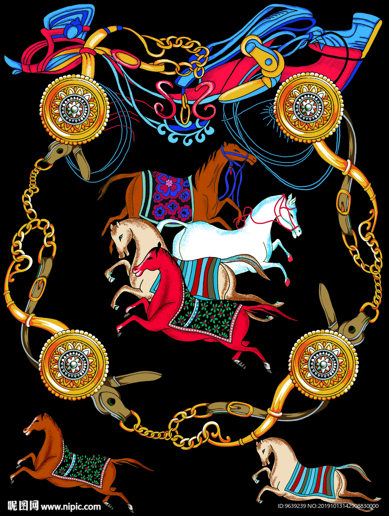 大牌链条皮带马