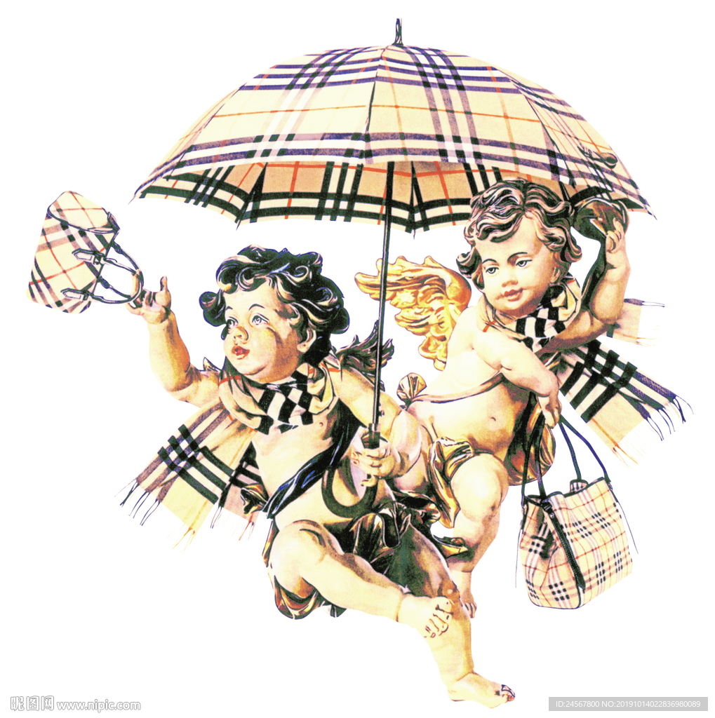 数码印花 动漫 美女 格子