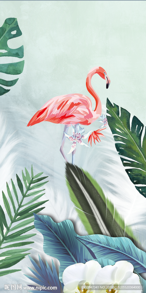 奢华简欧玄关画 TIF分层