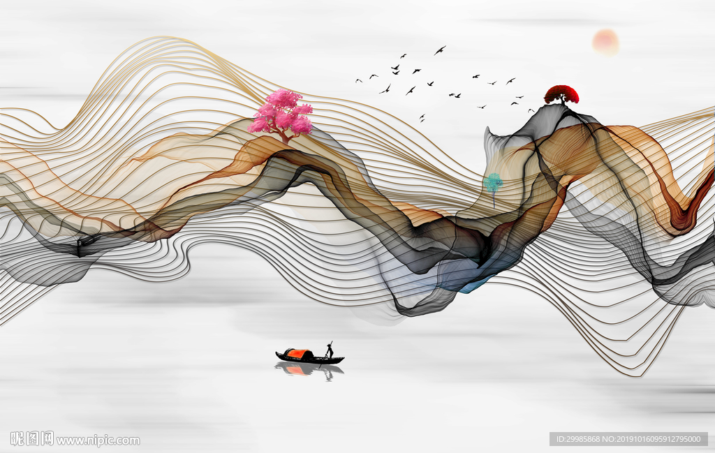 线条欧式高清画 TIF分层