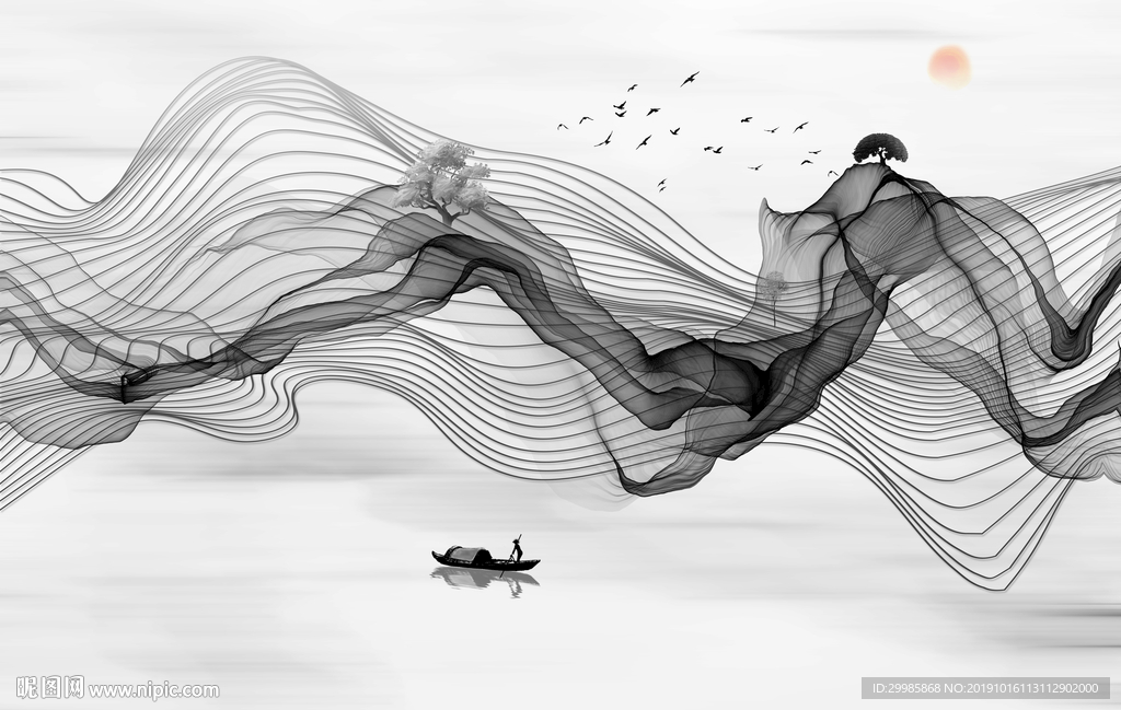 线条欧式高清画 TIF分层