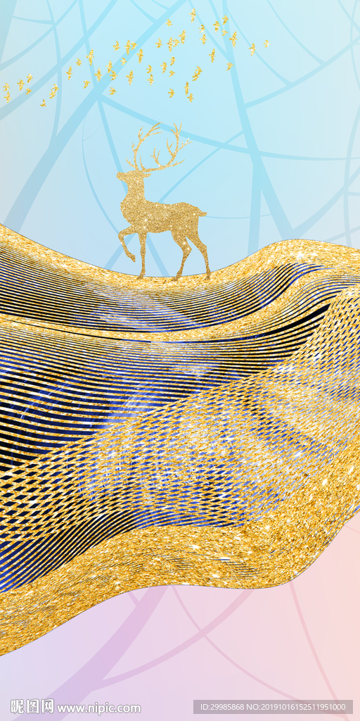 高清 简欧玄关画 TIF分层