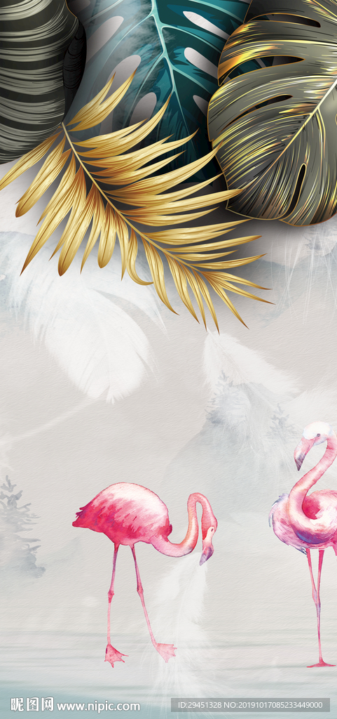 高清 玄关欧式画 TIF分层