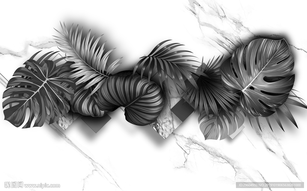 高档装饰画 TIF分层 背景墙