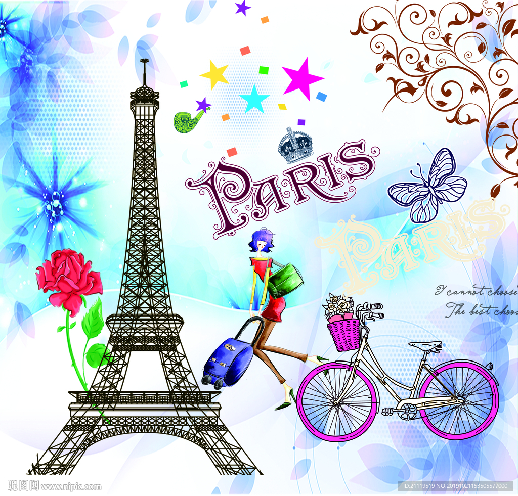 欧美复古风格高清素材分层下载