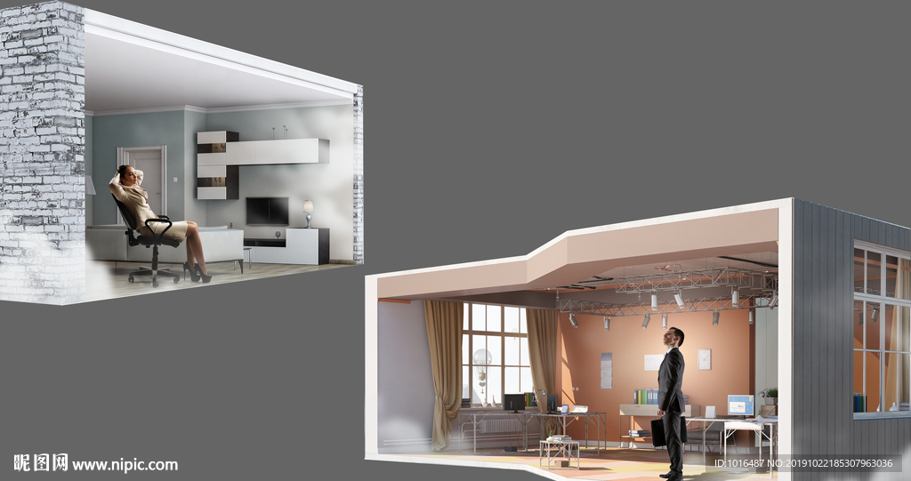 地产loft公寓叠墅复式住宅