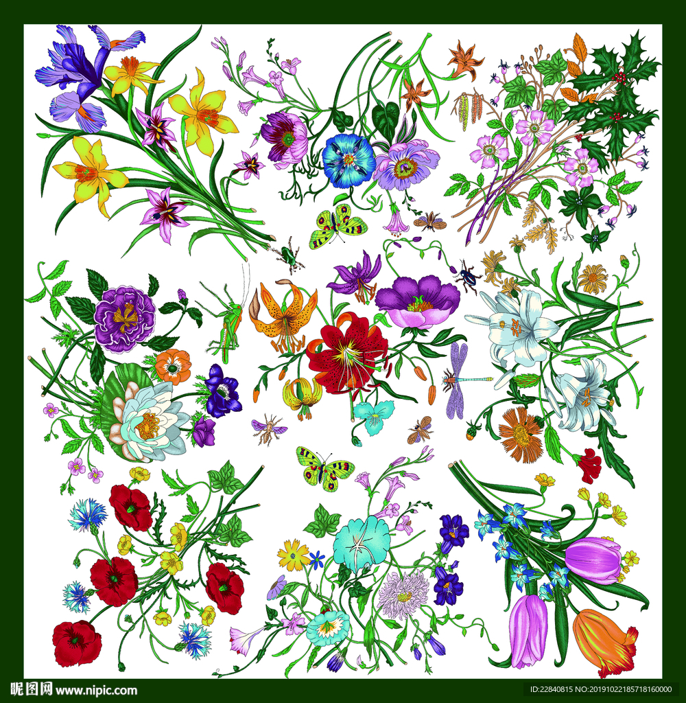 方巾 围巾花 围巾