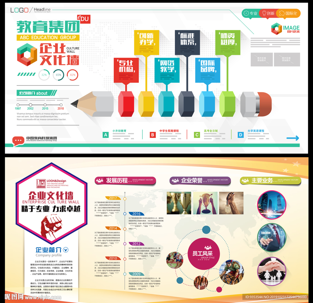 企业文化形象墙