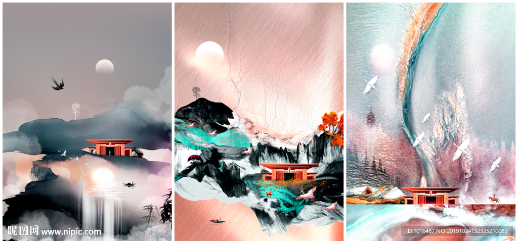 地产系列稿微信稿中国风别墅豪宅